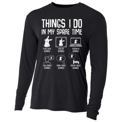 Things I Do In My Spare Time Bunny Rabbit Cooling Performance Long Sleeve Crew