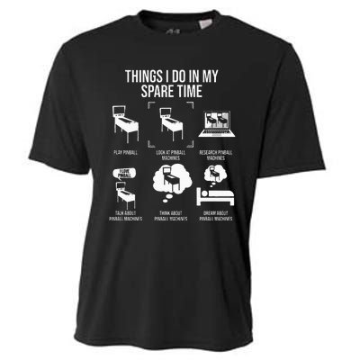 Things I Do In My Spare Time Pinball Gamer Cooling Performance Crew T-Shirt