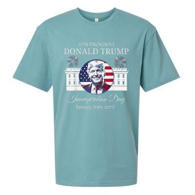 Trump Inauguration Day Trump 47th Trump Won 47th President Sueded Cloud Jersey T-Shirt