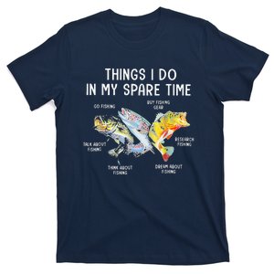 Things I Do In My Spare Time Funny Fishing T-Shirt