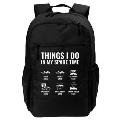 Things I Do In My Spare Time Funny Car Guy Car Enthusiast Backpack