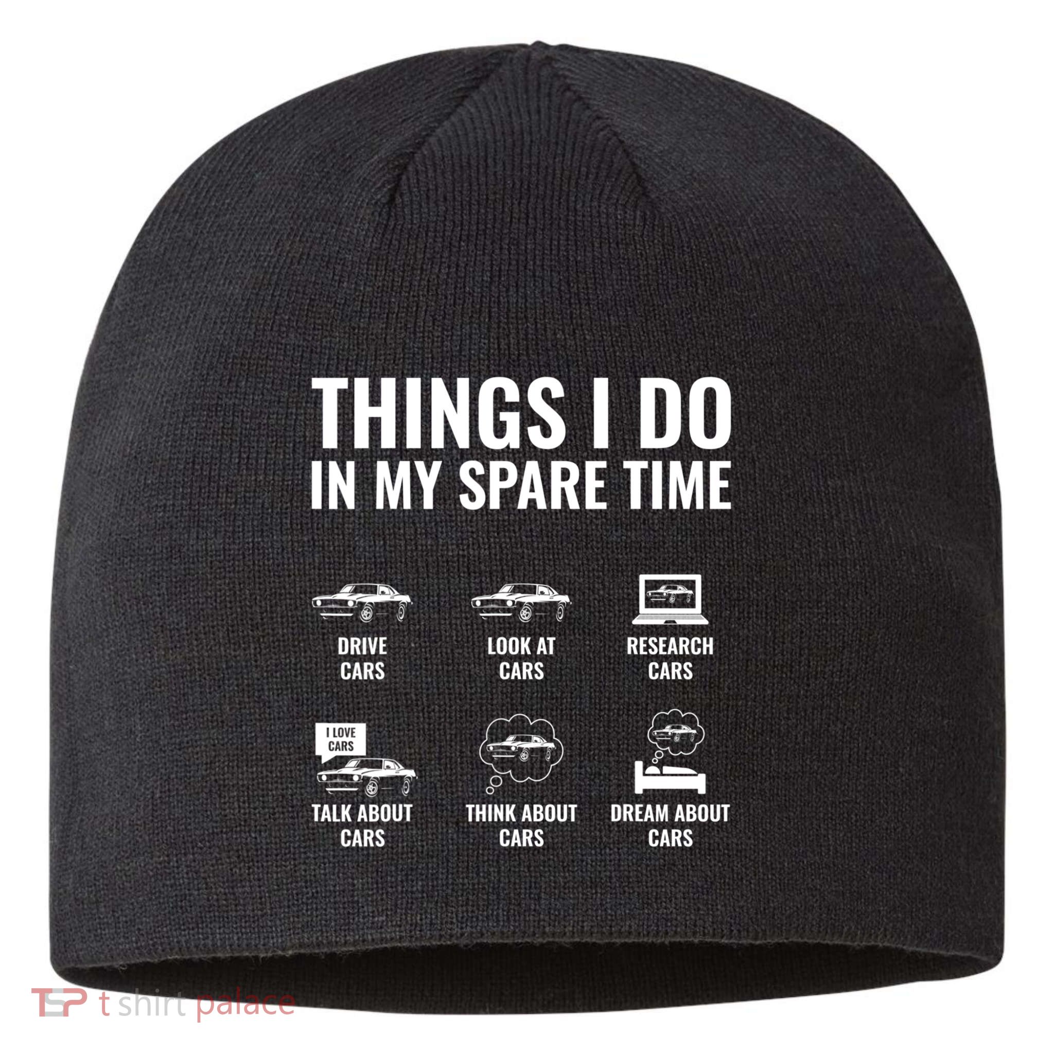 Things I Do In My Spare Time Funny Car Guy Car Enthusiast Sustainable Beanie