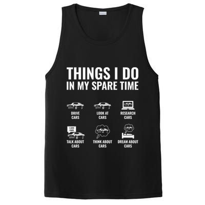 Things I Do In My Spare Time Funny Car Guy Car Enthusiast PosiCharge Competitor Tank