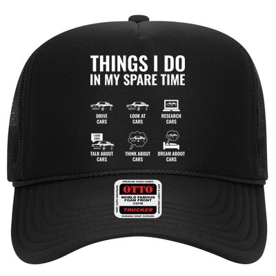 Things I Do In My Spare Time Funny Car Guy Car Enthusiast Trucker Hat
