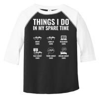 Things I Do In My Spare Time Funny Car Guy Car Enthusiast Toddler Fine Jersey T-Shirt