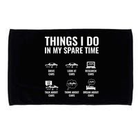 Things I Do In My Spare Time Funny Car Guy Car Enthusiast Microfiber Hand Towel