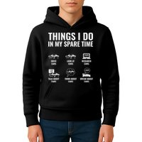 Things I Do In My Spare Time Funny Car Guy Car Enthusiast Kids Hoodie