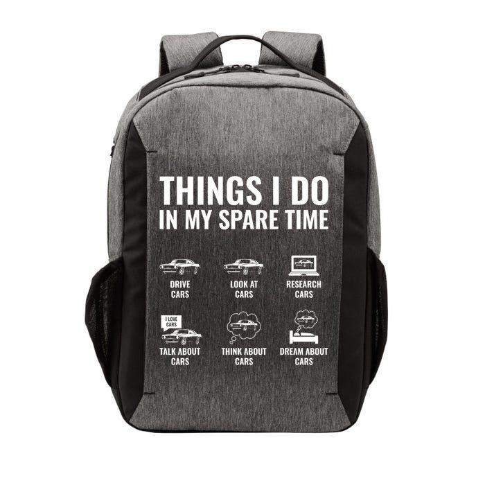 Things I Do In My Spare Time Funny Car Guy Car Enthusiast Vector Backpack