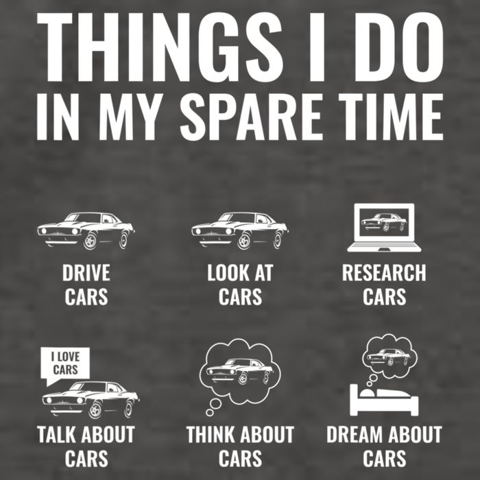 Things I Do In My Spare Time Funny Car Guy Car Enthusiast Vector Backpack