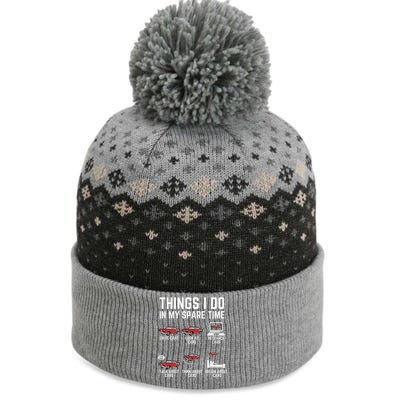 Things I Do In My Spare Time Funny Car Enthusiast Car Lover The Baniff Cuffed Pom Beanie