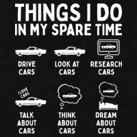 Things I Do In My Spare Time Car Enthusiast Funny Car Guy Ladies PosiCharge Tri-Blend Wicking Tank