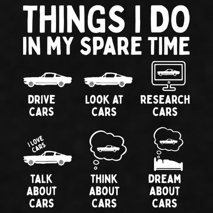 Things I Do In My Spare Time Car Enthusiast Funny Car Guy Ladies PosiCharge Tri-Blend Wicking Tank