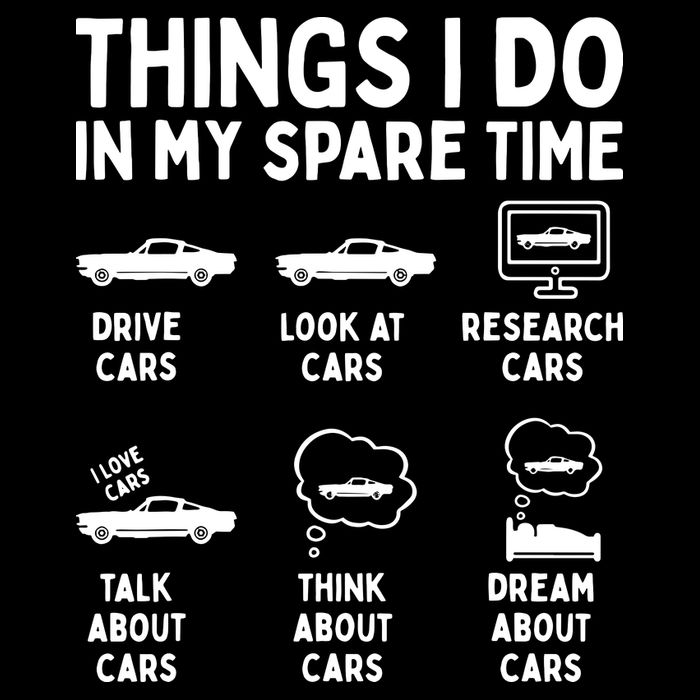 Things I Do In My Spare Time Car Enthusiast Funny Car Guy Backpack