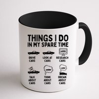 Things I Do In My Spare Time Car Enthusiast Funny Car Guy Mug