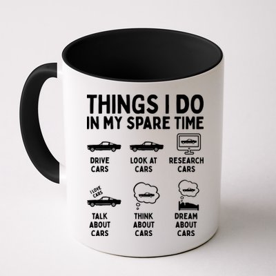 Things I Do In My Spare Time Car Enthusiast Funny Car Guy Mug