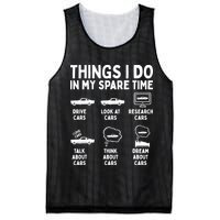 Things I Do In My Spare Time Car Enthusiast Funny Car Guy Mesh Reversible Basketball Jersey Tank