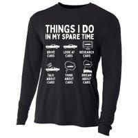 Things I Do In My Spare Time Car Enthusiast Funny Car Guy Cooling Performance Long Sleeve Crew