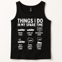 Things I Do In My Spare Time Car Enthusiast Funny Car Guy Tank Top