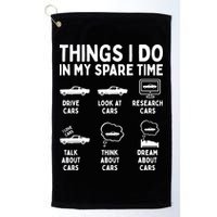 Things I Do In My Spare Time Car Enthusiast Funny Car Guy Golf Towel