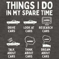 Things I Do In My Spare Time Car Enthusiast Funny Car Guy Vector Backpack