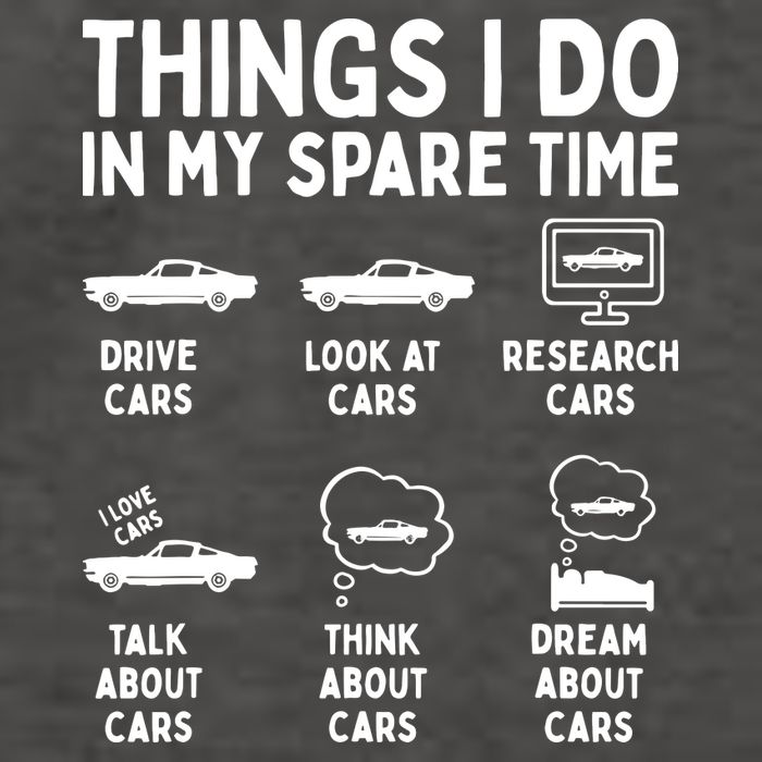 Things I Do In My Spare Time Car Enthusiast Funny Car Guy Vector Backpack
