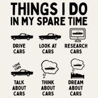 Things I Do In My Spare Time Car Enthusiast Funny Car Guy Poster