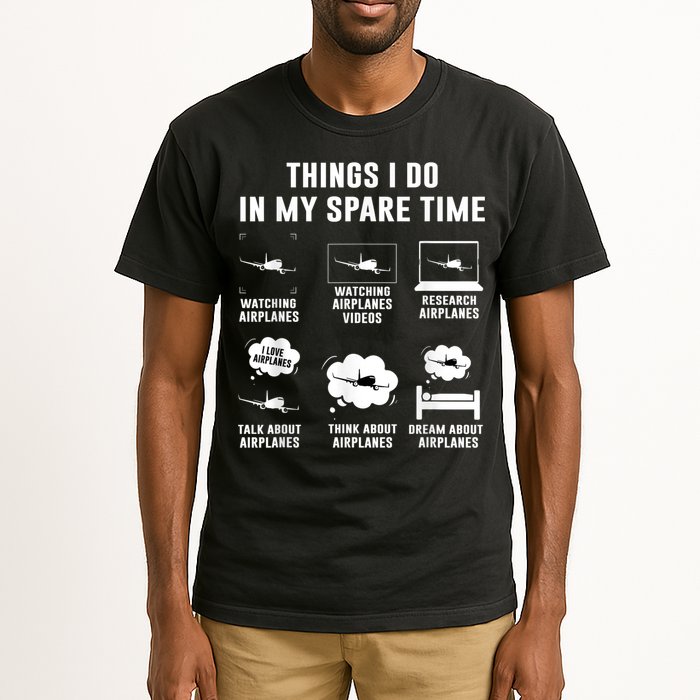 Things I Do In My Spare Time Airplane Tall T-Shirt