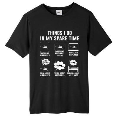 Things I Do In My Spare Time Airplane Tall Fusion ChromaSoft Performance T-Shirt