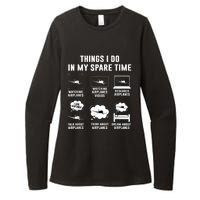 Things I Do In My Spare Time Airplane Womens CVC Long Sleeve Shirt