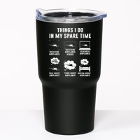 Things I Do In My Spare Time Airplane Tumbler