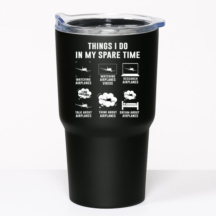 Things I Do In My Spare Time Airplane Tumbler