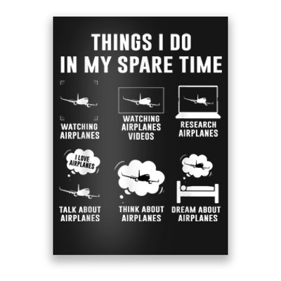 Things I Do In My Spare Time Airplane Poster