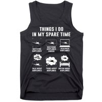 Things I Do In My Spare Time Airplane Tank Top