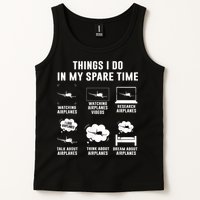 Things I Do In My Spare Time Airplane Tank Top