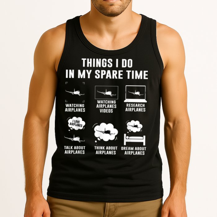 Things I Do In My Spare Time Airplane Tank Top