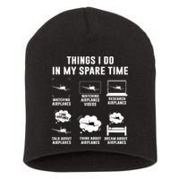 Things I Do In My Spare Time Airplane Short Acrylic Beanie