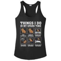 Things I Do In My Spare Time Capybara Funny Rodent Ladies PosiCharge Competitor Racerback Tank