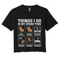 Things I Do In My Spare Time Capybara Funny Rodent Crop Top