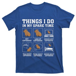 Things I Do In My Spare Time Capybara Funny Rodent T-Shirt