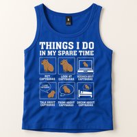 Things I Do In My Spare Time Capybara Funny Rodent Tank Top