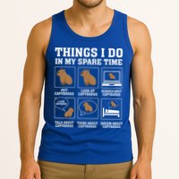 Things I Do In My Spare Time Capybara Funny Rodent Tank Top