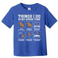 Things I Do In My Spare Time Capybara Funny Rodent Toddler T-Shirt