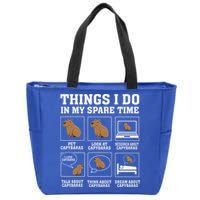 Things I Do In My Spare Time Capybara Funny Rodent Zip Tote Bag