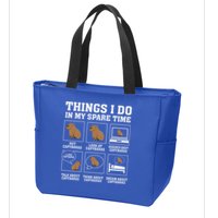 Things I Do In My Spare Time Capybara Funny Rodent Zip Tote Bag