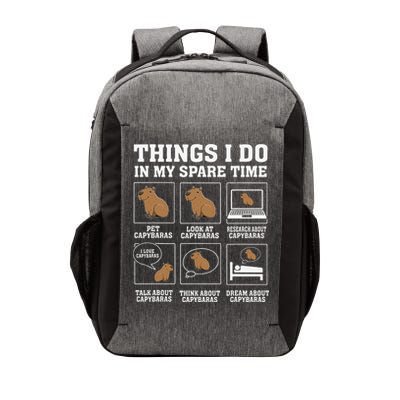 Things I Do In My Spare Time Capybara Funny Rodent Vector Backpack