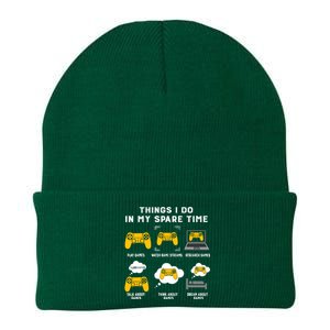 Things I Do In My Spare Time Gaming Game Lover Gift Knit Cap Winter Beanie