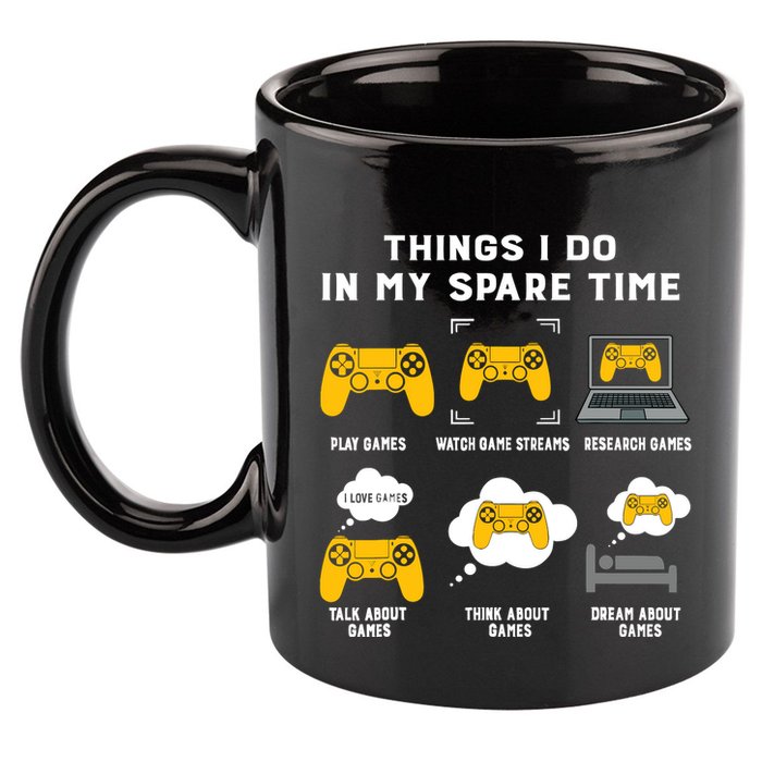 Things I Do In My Spare Time Gaming Game Lover Gift 11oz C Handle Ceramic Mug