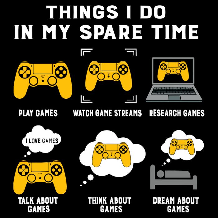 Things I Do In My Spare Time Gaming Game Lover Gift Visor
