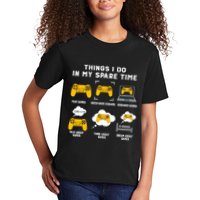 Things I Do In My Spare Time Gaming Game Lover Gift Kids T-Shirt