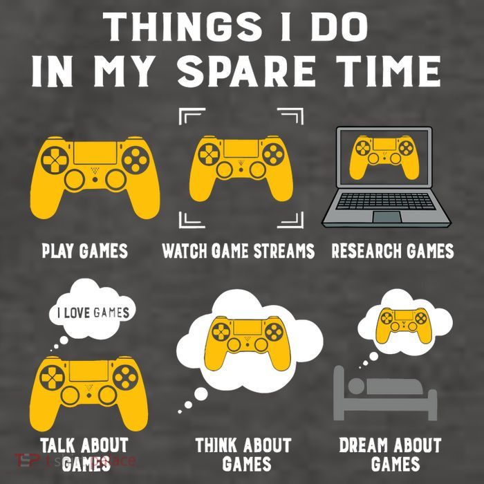 Things I Do In My Spare Time Gaming Game Lover Gift Vector Backpack